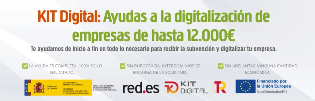 kit digital Interdominios agencia digitalizadora