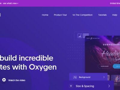 Oxygen Builder, el nuevo maquetador de WordPress ultra ligero