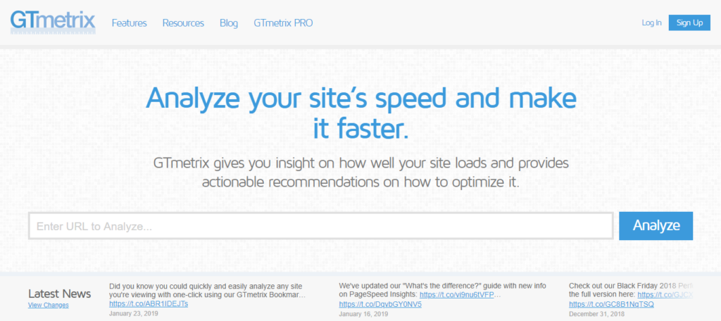 GTmetrix I Website Speed and Performance Optimization