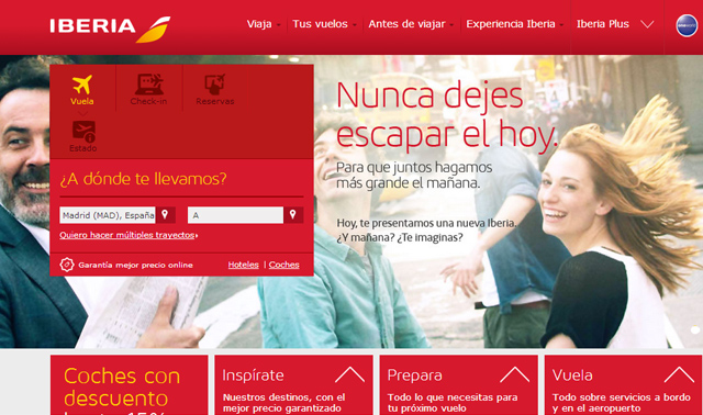 Web de Iberia