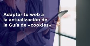 adaptar la web a la actualización de la Guía de «cookies»