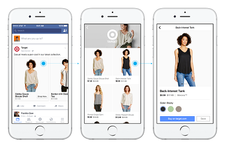 Facebook se prepara para el ecommerce con dos nuevos formatos publicitarios